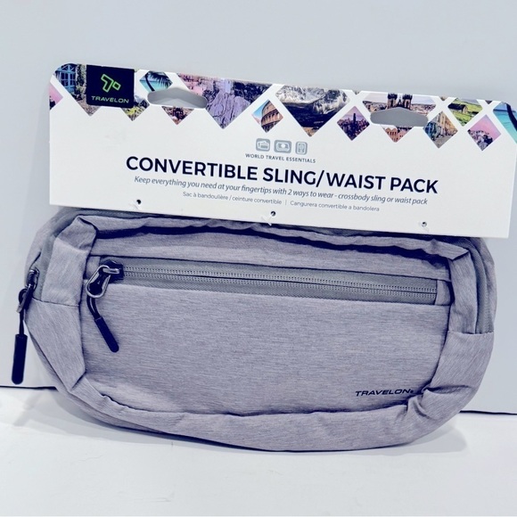 Travelon World Travel Essentials Belt Bag/
Convertible Sling/Waist Pack, bag - Picture 6 of 7